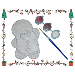 DIY Painting Kit - Gingerbread set (+/- 9.5cm each)