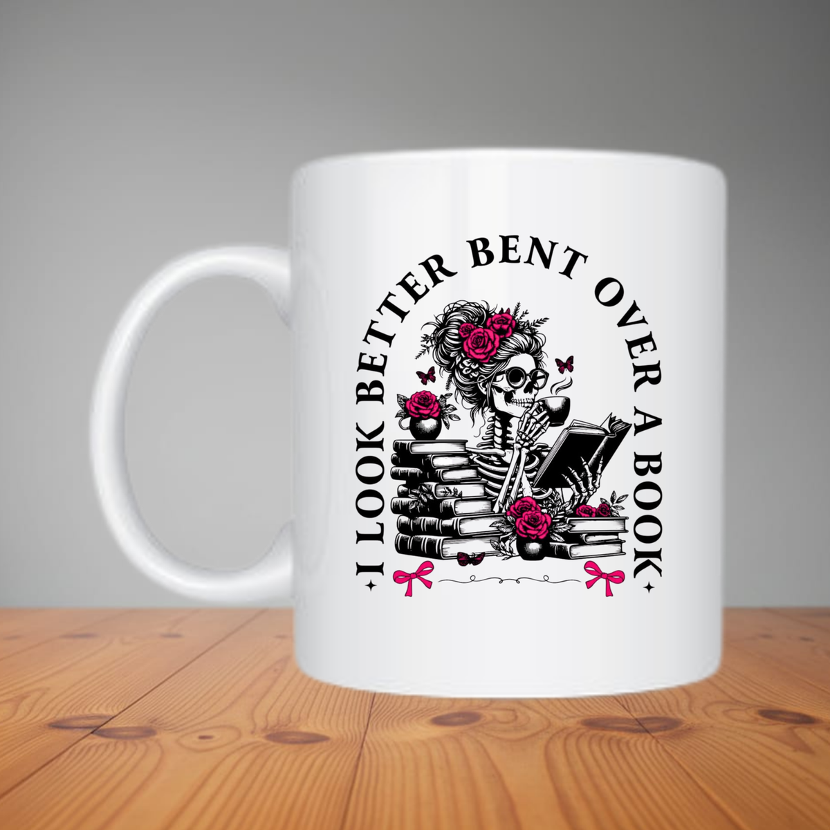 Mug - I Look Better Bent Over A Book M576
