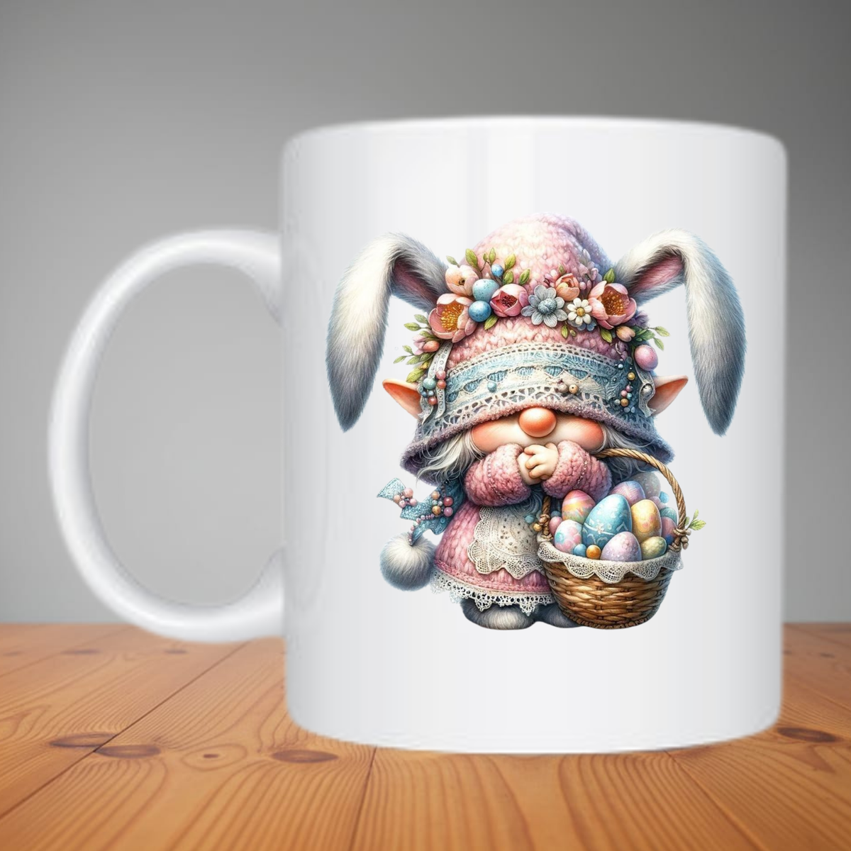 Mug - Cute Easter Bunny Gnome M594