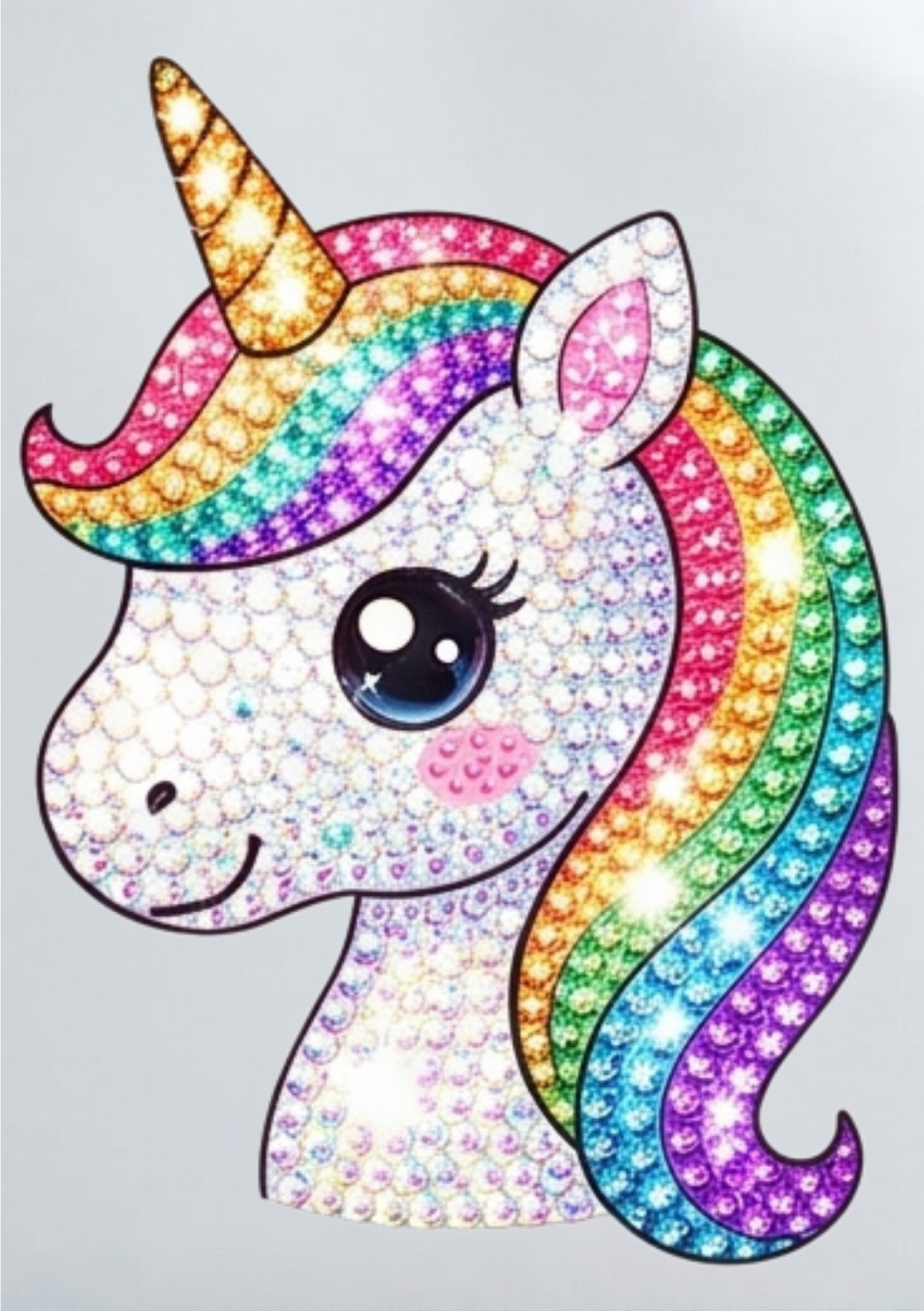 DIY Iron On Patch (DTF) - Sparkling Unicorn