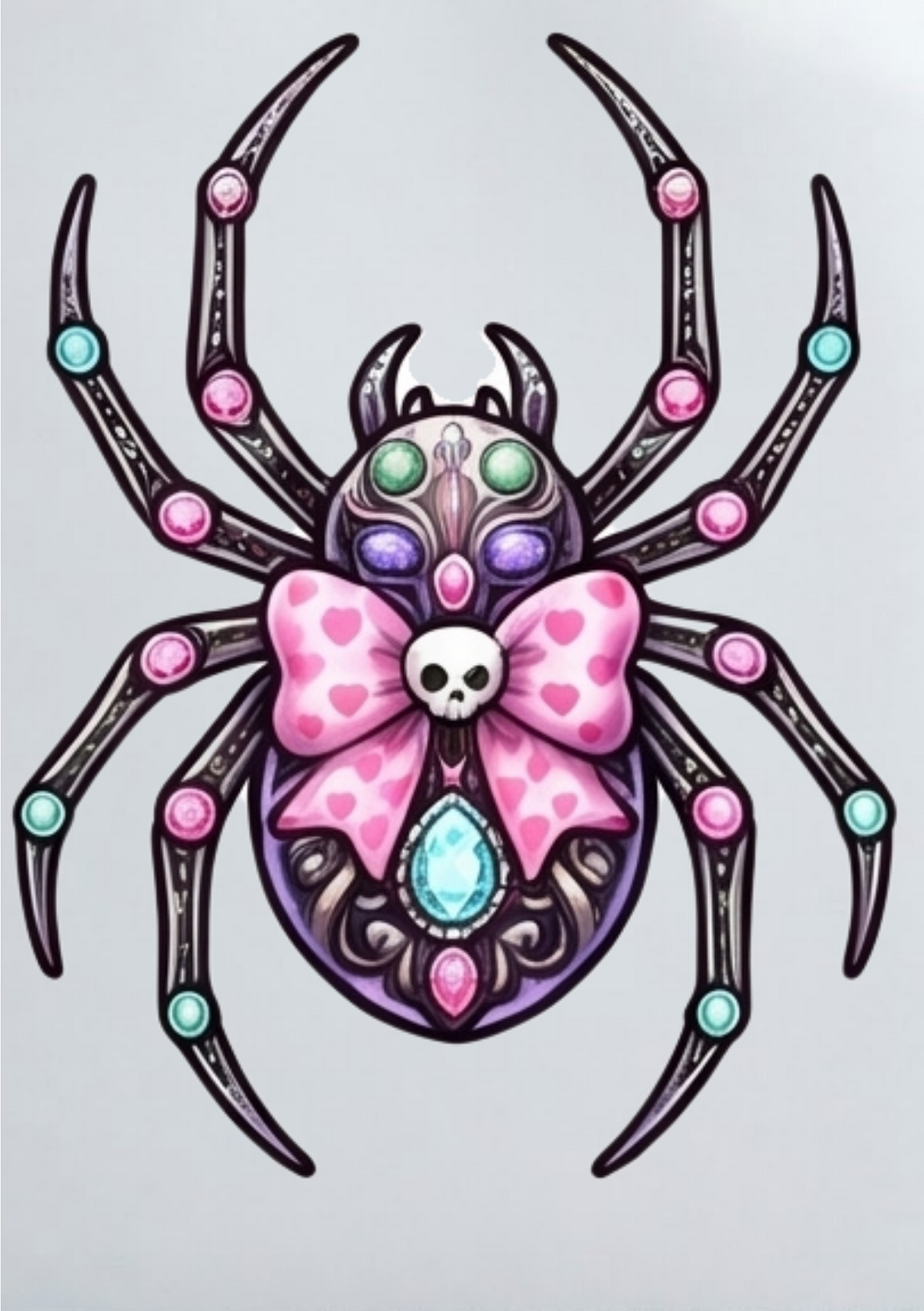 DIY Iron On Patch (DTF) - Diamond Spider