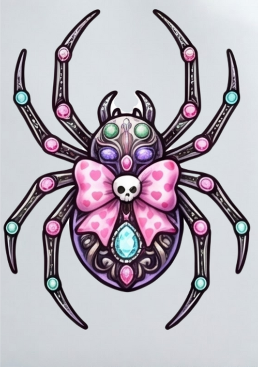 DIY Iron On Patch (DTF) - Diamond Spider