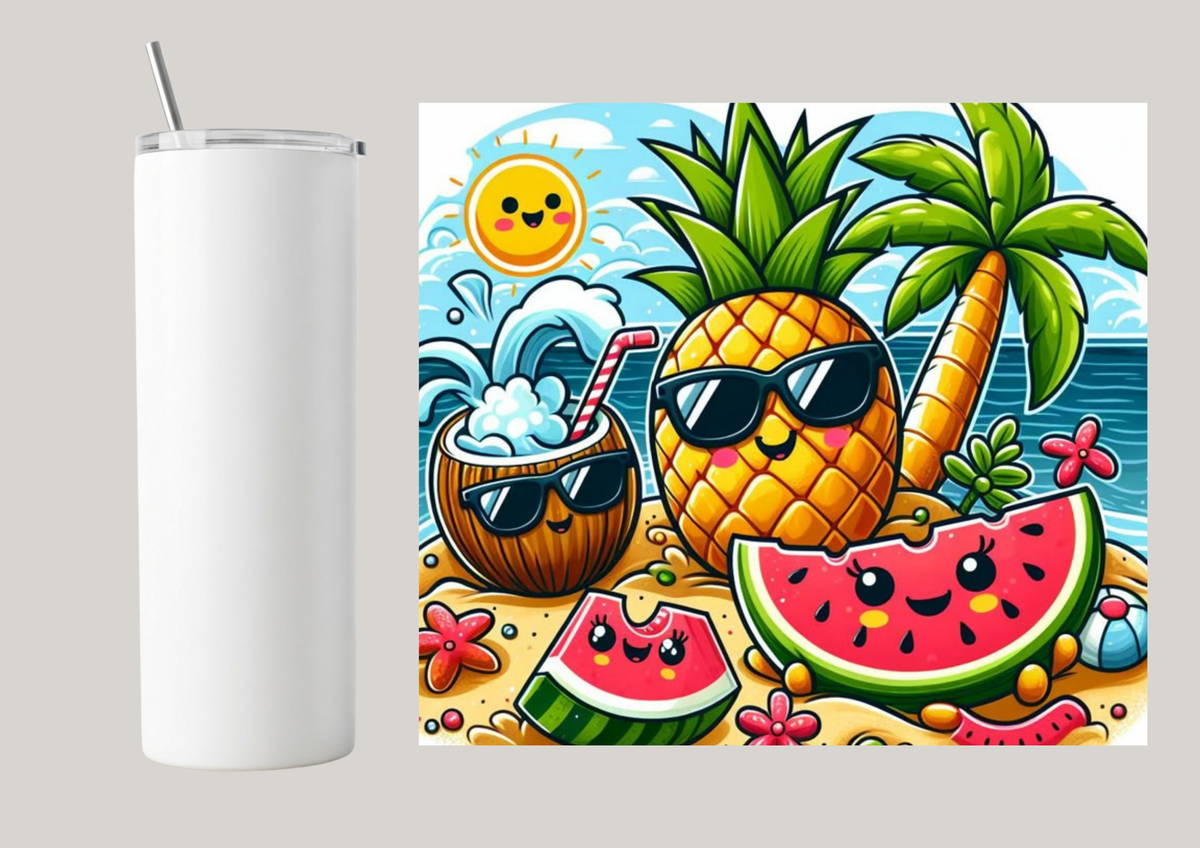 20oz Skinny Tumbler - In A World Of Bookworms T018