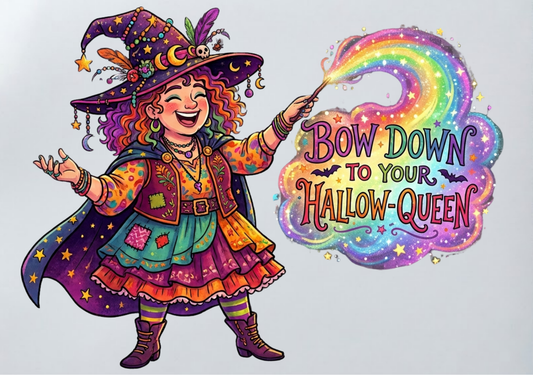 DIY Iron On Patch (DTF) - Hallow Queen