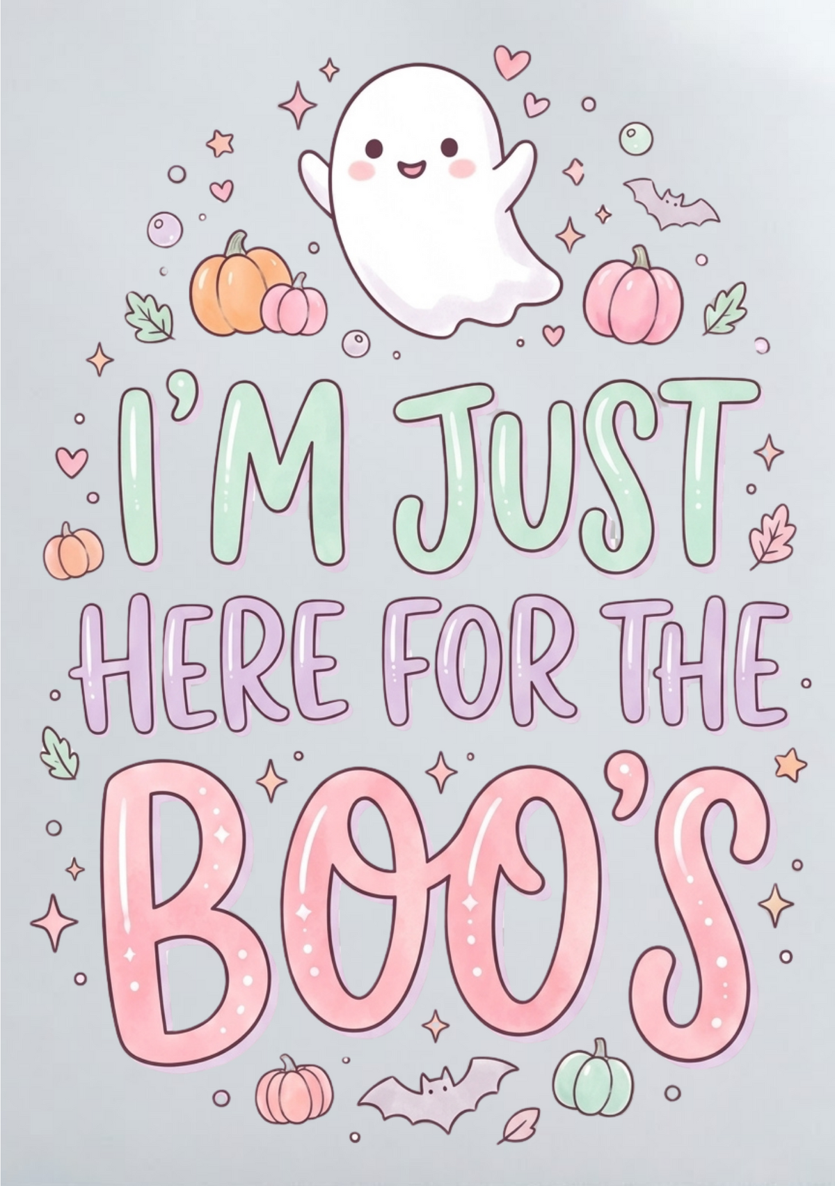 DIY Iron On Patch (DTF) - I'm Just Here For The Boo's