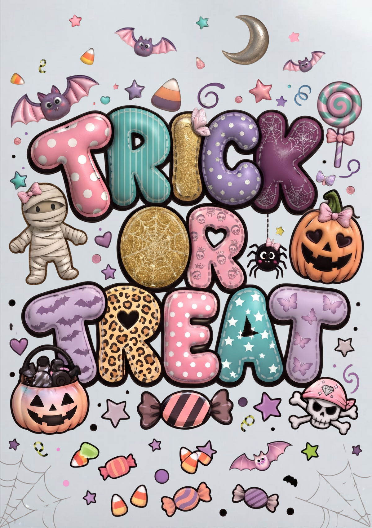 DIY Iron On Patch (DTF) - Trick or Treat Girl