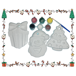 DIY Painting Kit - Christmas Decoration set (+/- 9cm each)