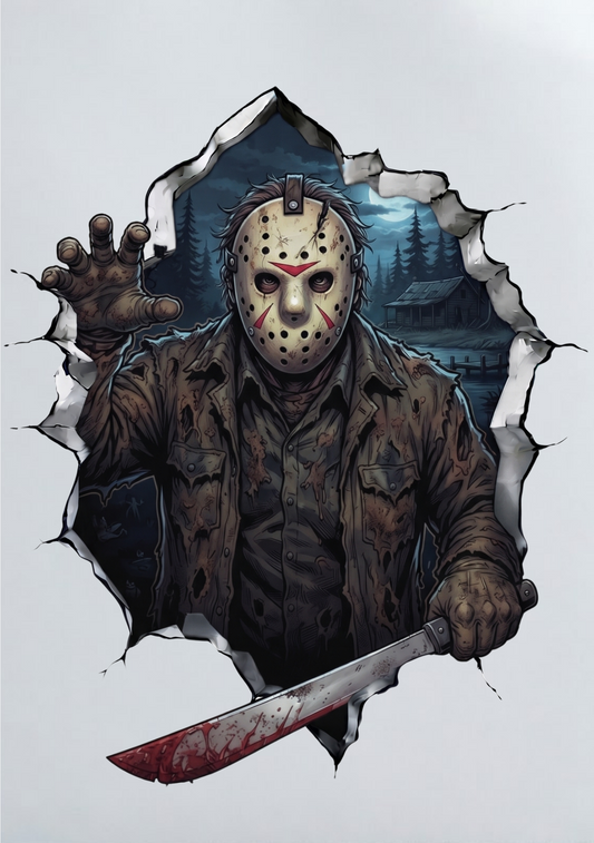 DIY Iron On Patch (DTF) - Jason Breaking Through