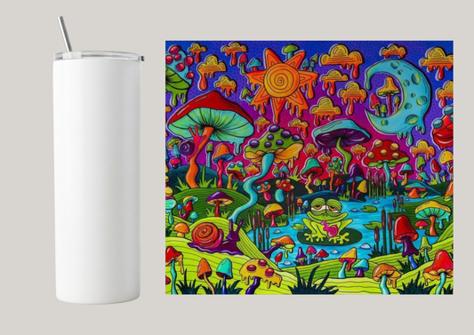 20oz Skinny Tumbler - Psychedelic T173
