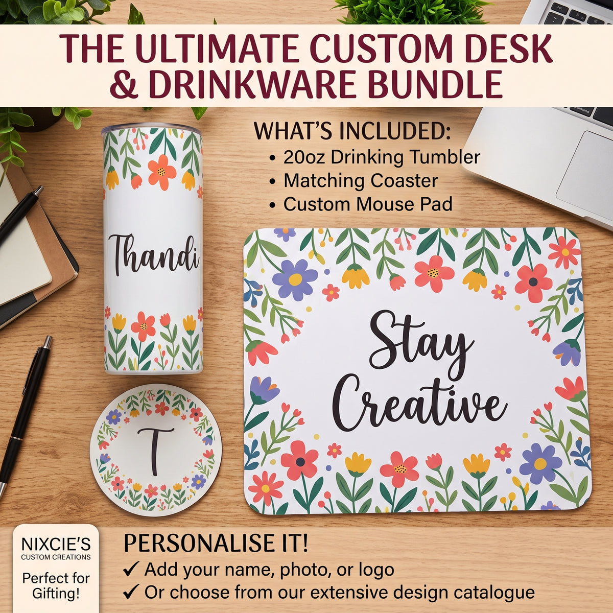 Custom Desk & Drink Ware Bundle