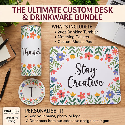 Custom Desk & Drink Ware Bundle