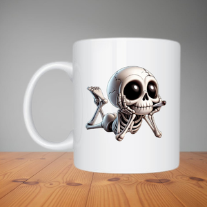 Mug - Skeleton Smoking (M007)