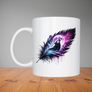 Mug - Wolf In Feather (M110)