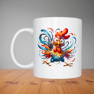 Mug - Crazy Rooster (M117)