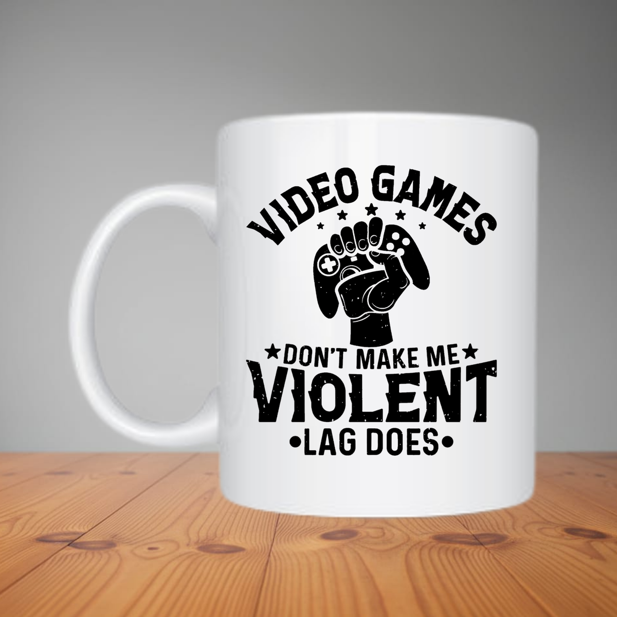 Mug - Video Games Don't Make Me Violent (M133)