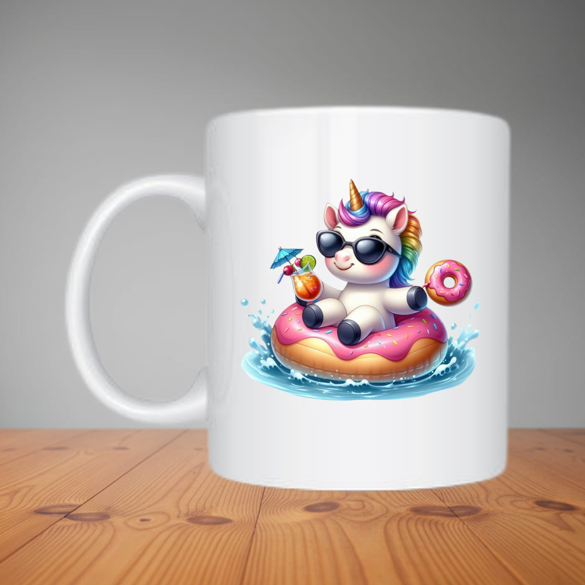 Mug - Cute Summer Unicorn (M186)