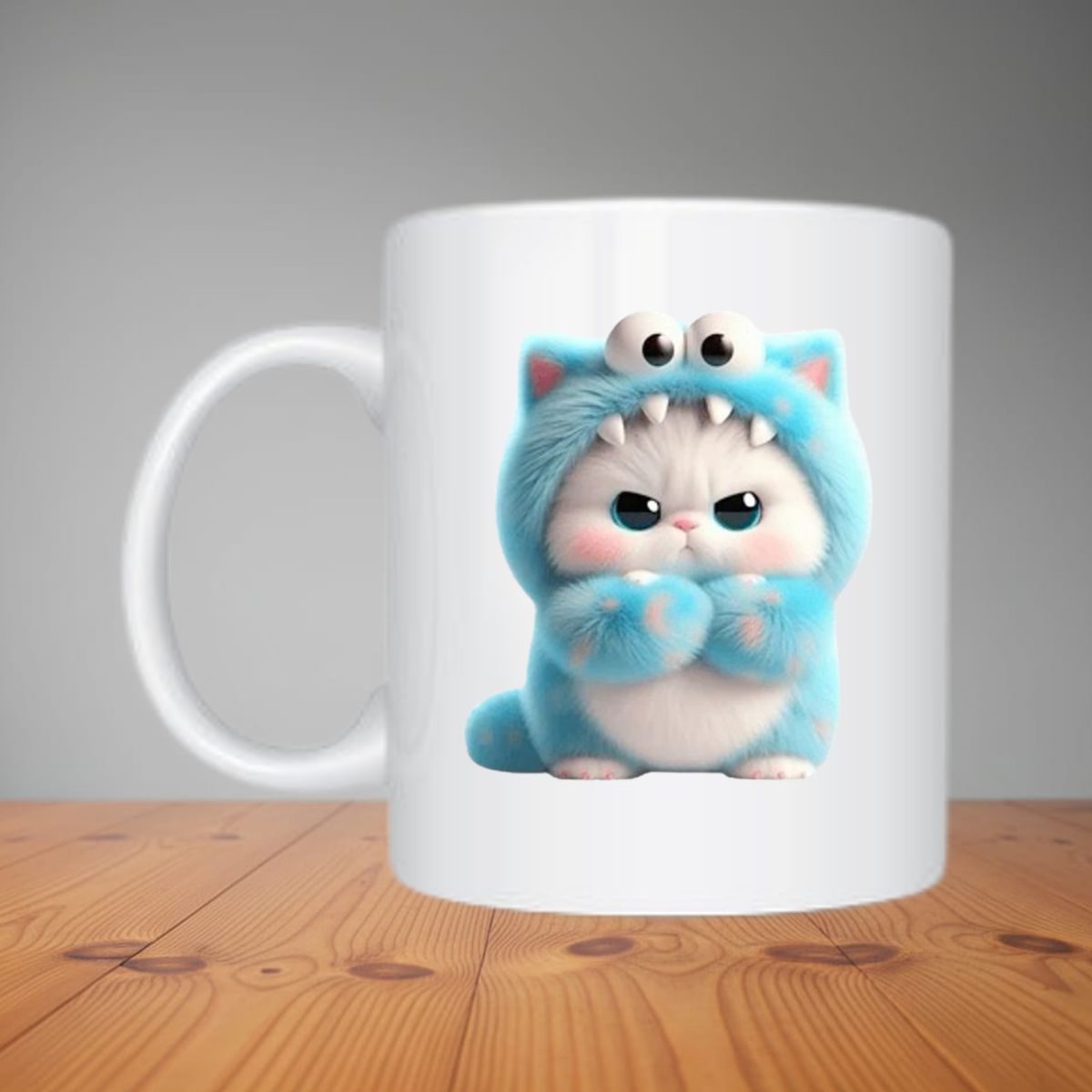 Mug - Grumpy Kitty In Monster Onesie M208