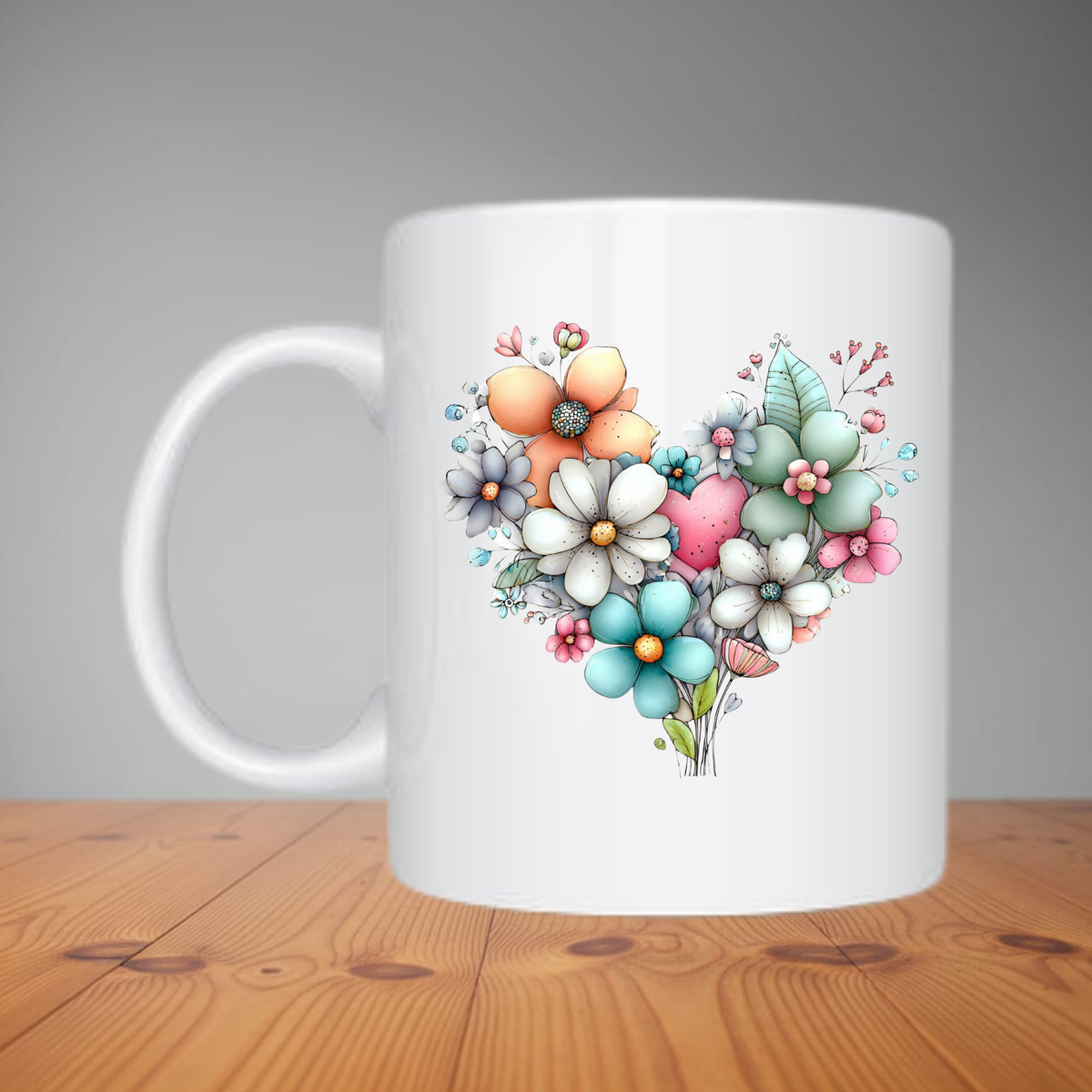 Mug - Heart Of Flowers M359