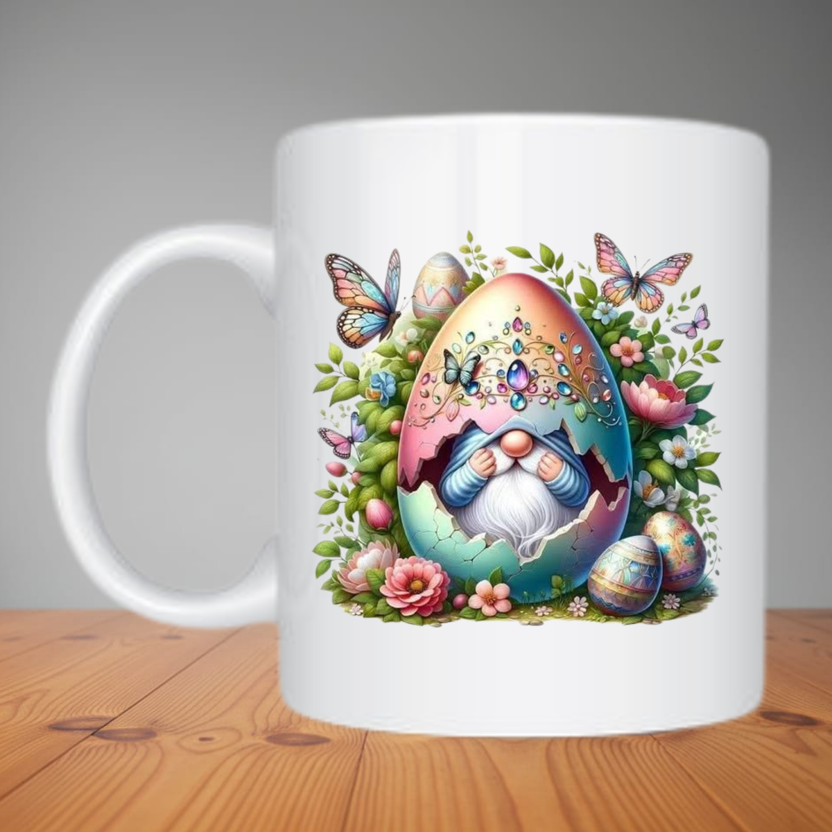 Mug -  Cute Gnome In Easter Egg M592