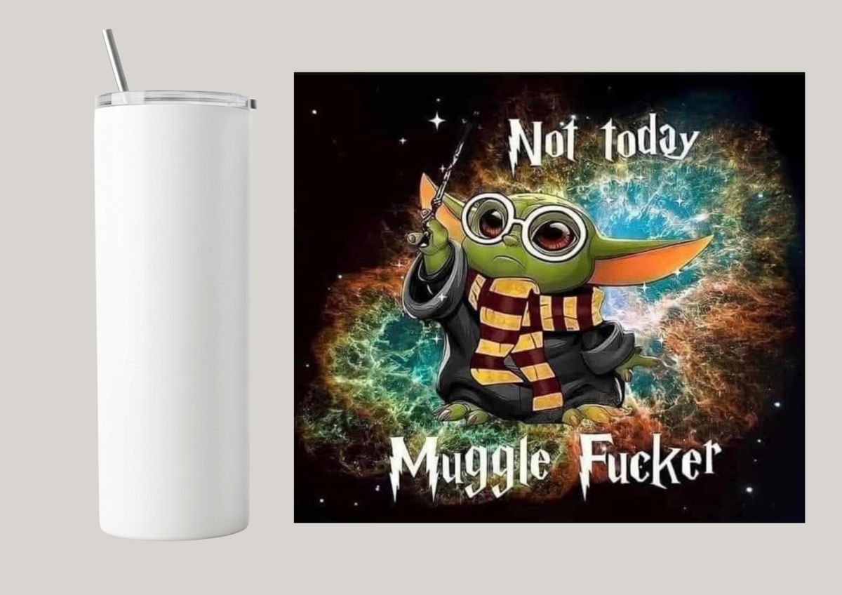 20oz Skinny Tumbler - Not Today T115