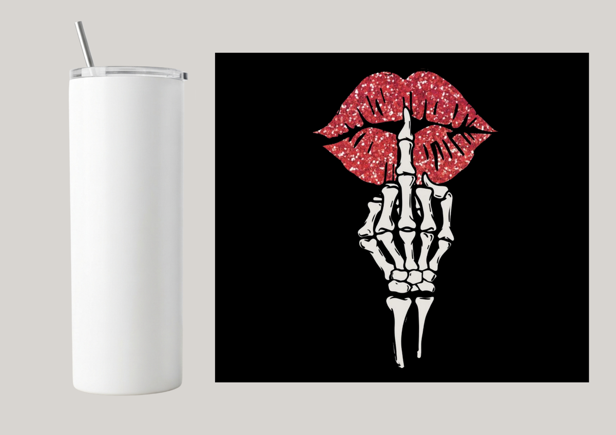 20oz Skinny Tumbler - Kiss My T131