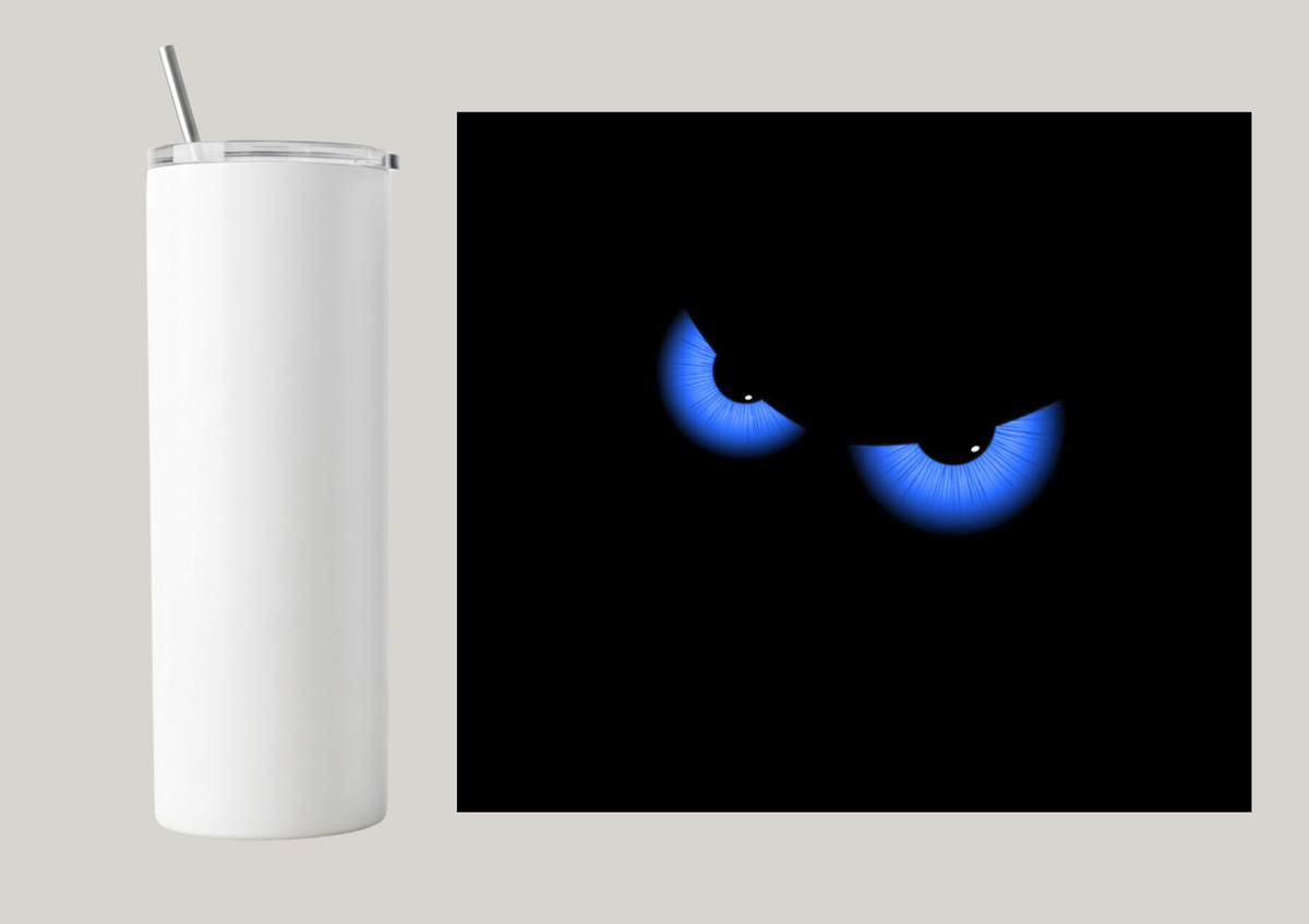 20oz Skinny Tumbler - Blue Eyes T161